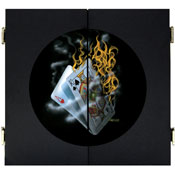 Michael Godard Burning Blackjack Dart Cabinet, GODDC-11